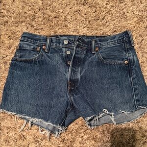 Levi's Dark Blue Jean Shorts